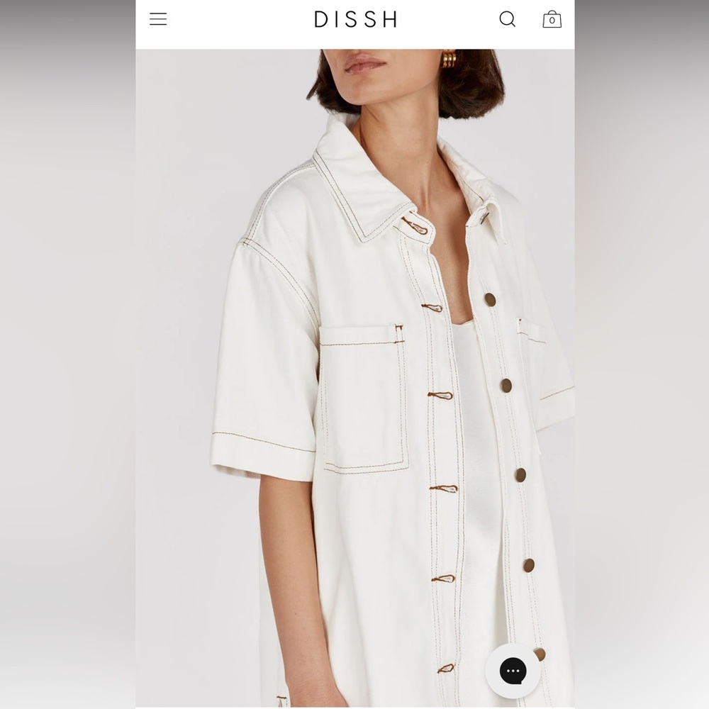 Dissh Piper off white denim jacket